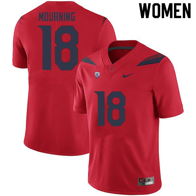 Women #18 Derick Mourning Arizona Wildcats College Football Jerseys Sale-Red - Click Image to Close